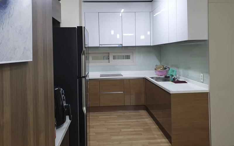 Thiết kế nội thất nhà bếp chung cư Booyoung
