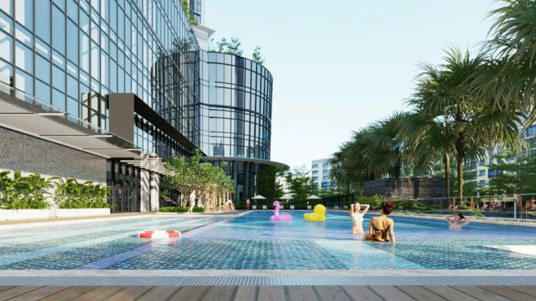 BỂ BƠI NGOÀI TRỜI - KEPLER LAND MỖ LAO