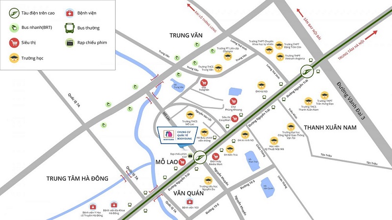Tiện ích xung quanh khu đô thị Mỗ Lao